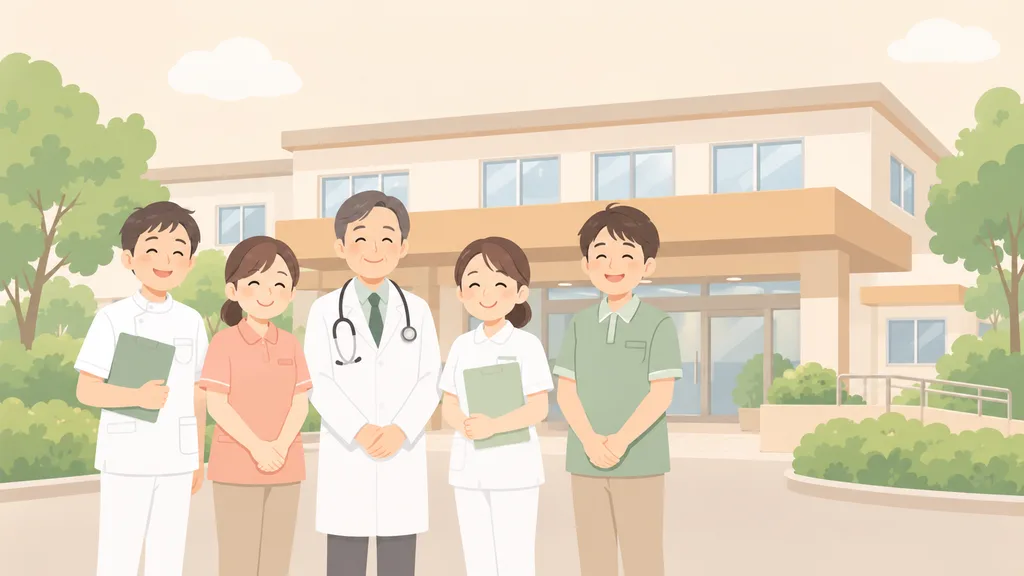 介護医療院のスタッフのイラスト